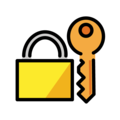 locked with key on platform OpenMoji