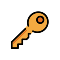 key on platform OpenMoji