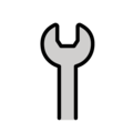 wrench on platform OpenMoji