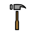 hammer on platform OpenMoji