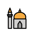 mosque on platform OpenMoji