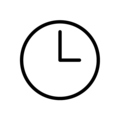 three o’clock on platform OpenMoji