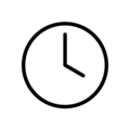 four o’clock on platform OpenMoji