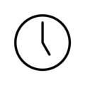 five o’clock on platform OpenMoji