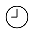 nine o’clock on platform OpenMoji