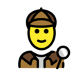 detective on platform OpenMoji