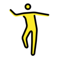 man dancing on platform OpenMoji