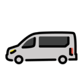 minibus on platform OpenMoji