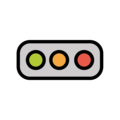 horizontal traffic light on platform OpenMoji