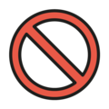 prohibited on platform OpenMoji