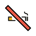 no smoking on platform OpenMoji