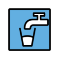potable water on platform OpenMoji