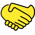 handshake on platform OpenMoji