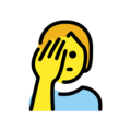 person facepalming on platform OpenMoji