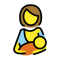 breast-feeding on platform OpenMoji