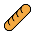 baguette bread on platform OpenMoji