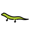 lizard on platform OpenMoji