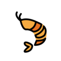 shrimp on platform OpenMoji