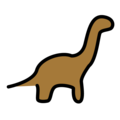 sauropod on platform OpenMoji