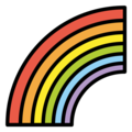 rainbow on platform OpenMoji