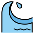 ocean on platform OpenMoji