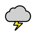 lightning on platform OpenMoji