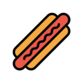 hotdog on platform OpenMoji