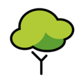 deciduous tree on platform OpenMoji