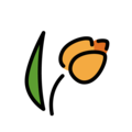 tulip on platform OpenMoji