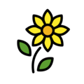 sunflower on platform OpenMoji