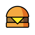 hamburger on platform OpenMoji