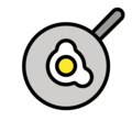 fried egg on platform OpenMoji