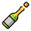champagne on platform OpenMoji