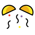 confetti ball on platform OpenMoji