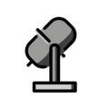 studio microphone on platform OpenMoji