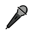 microphone on platform OpenMoji