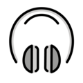 headphones on platform OpenMoji