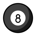 8ball on platform OpenMoji