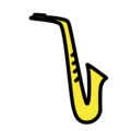 saxophone on platform OpenMoji