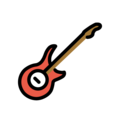guitar on platform OpenMoji