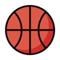 basketball on platform OpenMoji