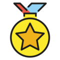 sports medal on platform OpenMoji