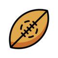 rugby football on platform OpenMoji