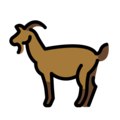 goat on platform OpenMoji