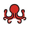 octopus on platform OpenMoji