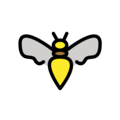 bee on platform OpenMoji