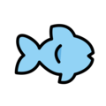 fish on platform OpenMoji