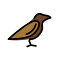 bird on platform OpenMoji