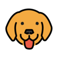 dog face on platform OpenMoji