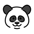panda face on platform OpenMoji